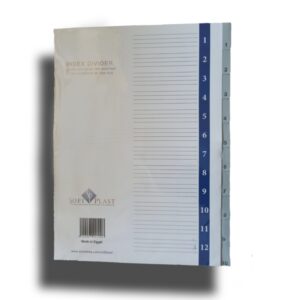 Index divider plastic (1 : 10) number/color